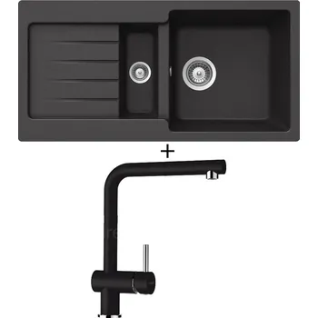 Granitový dřez Granitový dřez SET Schock TYPOS D-150S Nero + Schock EPOS 540120 Nero