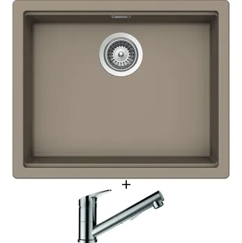 Granitový dřez Granitový dřez SET Schock KIRUNA N-100L Twilight + Schock EVINAS 577120 nerez