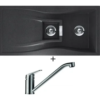 Granitový dřez Granitový dřez SET Schock WATERFALL D-150 Magma + Schock EVINAS 577000 nerez