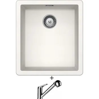 Granitový dřez Granitový dřez SET Schock GREENWICH N-100S Polaris + Schock COSMO 525122 chrom