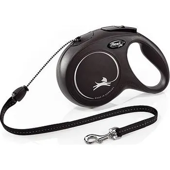 Vodítko pro psa Flexi New Classic šňůra, černá Velikost flexi New CLASSIC šňůra: M: délka 5 m, do 20 kg