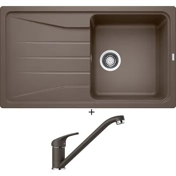 Kuchyňský dřez Granitový dřez SET Blanco SONA 5 S kávová 519679 + Blanco DARAS kávová 517729