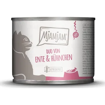 Krmivo pro kočku MjAMjAM DUO kachna a kuře na mrkvičce 6× 200 g