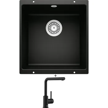 Kuchyňský dřez Dřez pod desku SET Blanco ROTAN 400 U černá 526097 + Blanco MILA černá matná 526657