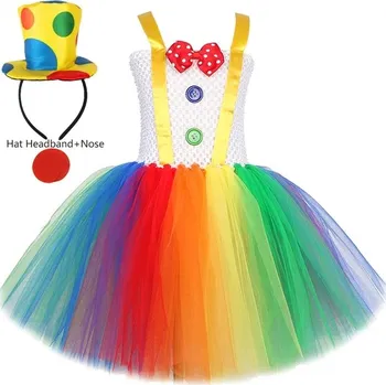Karnevalový kostým Dětský kostým klauna s tutu sukní - 03,5 let