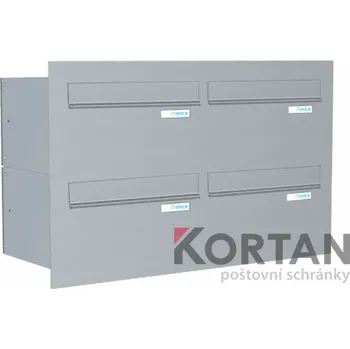 Poštovní schránka Poštovní schránka B-247 - pro zazdění s čelní deskou - lakovaná RAL 7040 - šedá