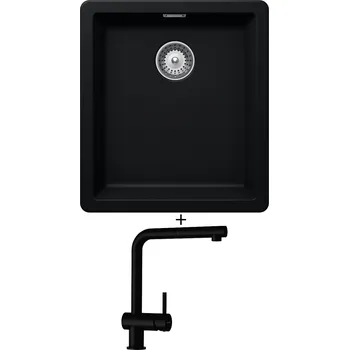 Granitový dřez Dřez pod desku SET Schock GREENWICH N-100S U Puro + Schock EPOS 540127 Puro