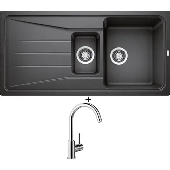 Granitový dřez Granitový dřez SET Blanco SONA 6 S antracit 519852 + Blanco MIDA chrom 517742