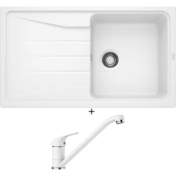 Kuchyňský dřez Granitový dřez SET Blanco SONA 5 S bílá 519674 + Blanco DARAS bílá 517724