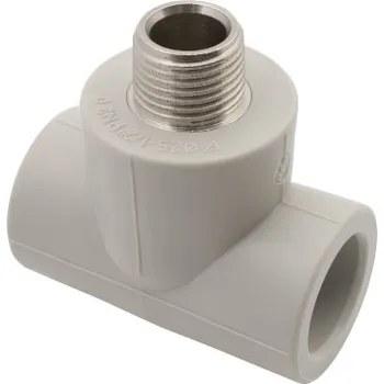 Vodovodní potrubí PPR T kus s kovovým závitem vnějším 20x1/2˝ 222520