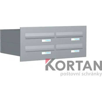 Poštovní schránka Poštovní schránka B-0469 - pro zazdění s čelní deskou - lakovaná RAL 9006