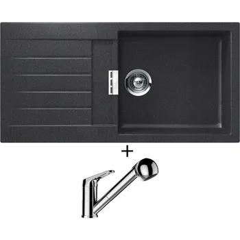 Granitový dřez Granitový dřez SET Schock SIGNUS D-100L Magma + Schock COSMO 525122 chrom