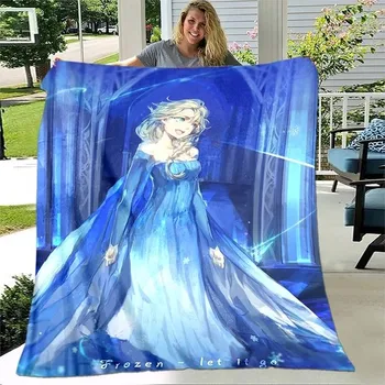 Dětská deka Dětská deka s motivy Ledového království - 16,150x200cm