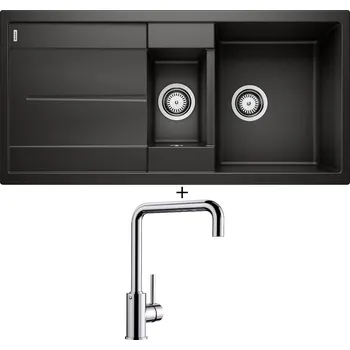 Granitový dřez SET Blanco METRA 6 S černá 525927 + Blanco MILI chrom 519413