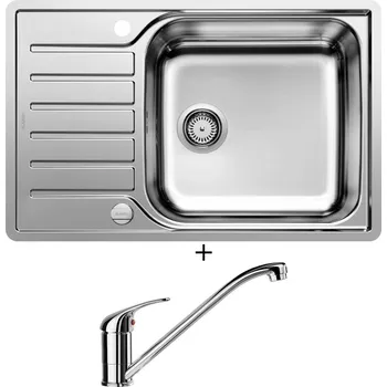 Nerezový dřez Nerezový dřez SET Blanco LANTOS XL 6 S-IF Compact nerez kartáčovaný s excentrem 523140 + Blanco DARAS chrom 517720