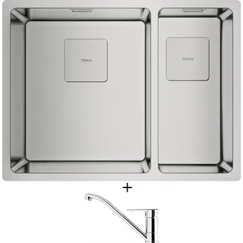 Nerezový dřez Nerezový dřez SET Teka FLEXLINEA RS15 2B 580 X nerez + Teka ML CR chrom