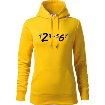 Dámská mikina Salsa kroky - Mikina dámská Cape s kapucí - L ( Žlutá )