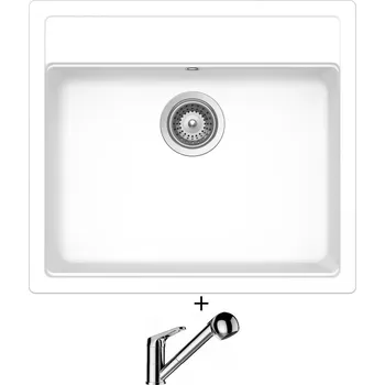 Granitový dřez Granitový dřez SET Schock MONO N-100 Day + Schock COSMO 525122 chrom