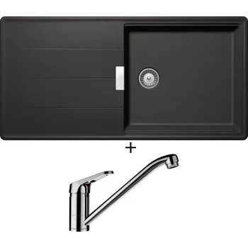 Granitový dřez Granitový dřez SET Schock TIA D-100L Stone + Schock COSMO 525001 chrom