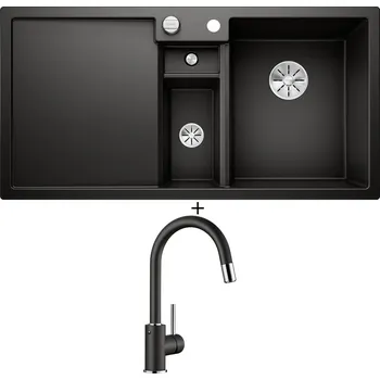 Granitový dřez Granitový dřez SET Blanco COLLECTIS 6 S černá 525866 + Blanco MIDA-S černá 526146