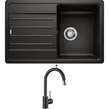 Granitový dřez SET Blanco LEGRA 45 S černá 526083 + Blanco MIDA-S černá 526146