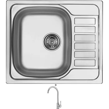 Nerezový dřez Nerezový dřez SET Deante SOUL ZEO 011A nerez + Deante LIMA BBM F62M nerez