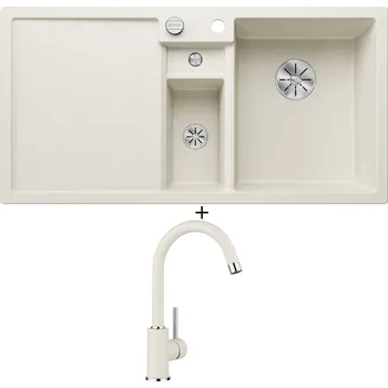 Granitový dřez Granitový dřez SET Blanco COLLECTIS 6 S bílá soft 527058 + Blanco MIDA bílá soft 526966