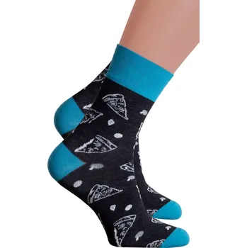 Chlapecké spodní prádlo Chlapecké klasické ponožky 060/255 Steven Barva/Velikost: černá / 38/40