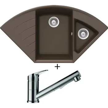 Granitový dřez Granitový dřez SET Schock LOTUS C-150 Bronze + Schock EVINAS 577120 nerez