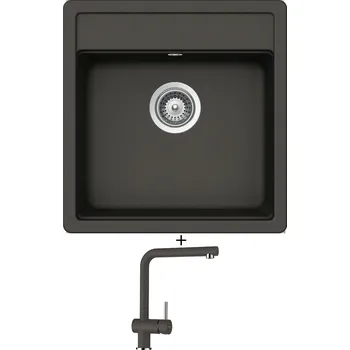 Granitový dřez Granitový dřez SET Schock NEMO N-100S Asphalt + Schock EPOS 540000 Asphalt