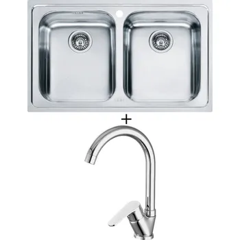 Nerezový dřez Nerezový dřez SET Franke LLX 620 + Deante CHABER 062 M chrom