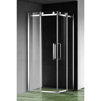 ROSS Čtvercový sprchový kout DRAGO 90x90 cm Lze instalovat na vaničku nebo přímo na podlahu