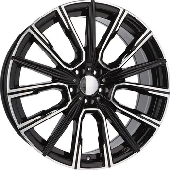Disk Alu kola Racing Line B5836, 20x8.5 5x120 ET25, černá + leštění vhodné pro BMW 5 GT (2009-2017), BMW 7 F01 (do 2015)