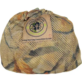 Sportovní střelba Kicking Mustang KMCS Maskovací potah na batoh s 3D listy (malý) - Dark Forest