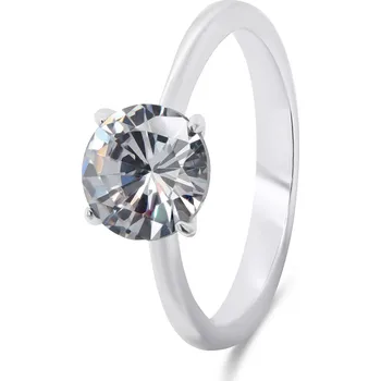 Prsten Brilio Silver Nadčasový stříbrný prsten s čirým zirkonem RI057W 58 mm + 2 měsíce na vrácení zboží