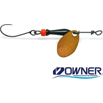 Umělá nástraha Jigovky.cz Rotační třpytka CLASSIC BARBLESS 00 - ORANGE (black/orange body)