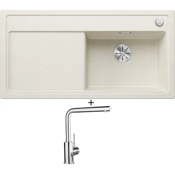 Granitový dřez Granitový dřez SET Blanco ZENAR XL 6 S bílá soft 527189 + Blanco MILA chrom 519414