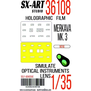 Plastikový model SX-ART 1/35 Holographic film Merkava Mk.3 BAZ (MENG)