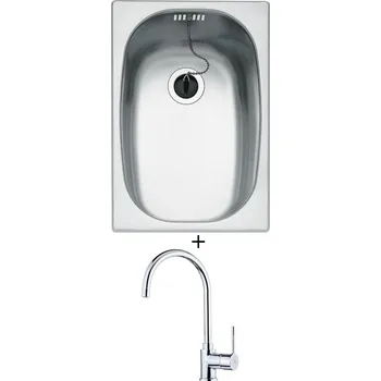 Nerezový dřez Nerezový dřez SET Teka MODEL E 1B X nerez + Teka SP 995 CR chrom