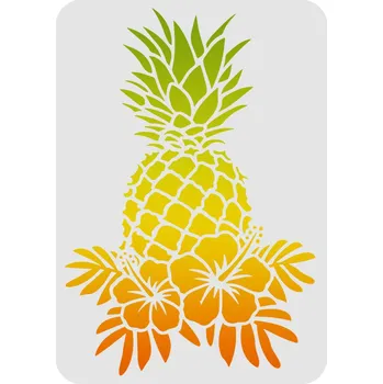 Šablona, vzor ANANAS, 29,7X21 cm, 1 kus
