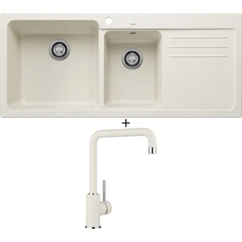 Granitový dřez Granitový dřez SET Blanco NAYA 8 S bílá soft 527131 + Blanco MILI bílá soft 527461