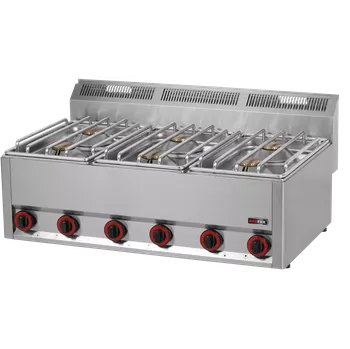 Sporák Sporák plynový 6x hořák bez podestavby | REDFOX - SP 90 GLS