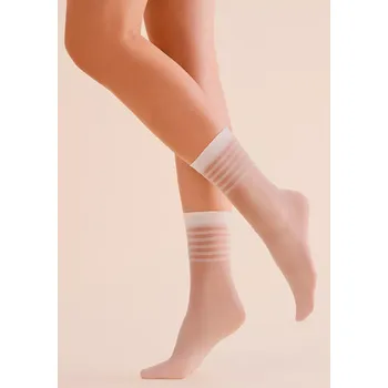 Dámské ponožky Dámské ponožky Yoko 1197 GABRIELLA Barva/Velikost: bílá / Univerzální