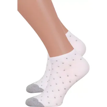 Dámské ponožky Dámské kotníkové ponožky 114/135 STEVEN Barva/Velikost: bílá / 35/37