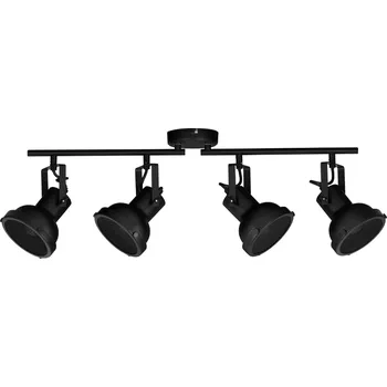 Černé kovové stropní světlo Nova Luce Ruvi 66,8 cm