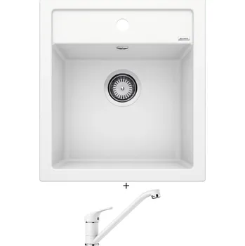 Granitový dřez Granitový dřez SET Blanco DALAGO 45 bílá + Blanco DARAS bílá 517724