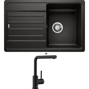 Granitový dřez Granitový dřez SET Blanco LEGRA 45 S černá 526083 + Blanco MILA černá matná 526657
