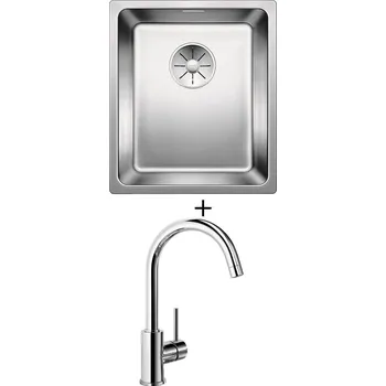 Nerezový dřez Nerezový dřez SET Blanco ANDANO 340-IF nerez hedvábný lesk 522953 + Blanco MIDA chrom 517742