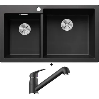 Granitový dřez Granitový dřez SET Blanco PLEON 9 antracit 523057 + Blanco DARAS-S antracit 517732