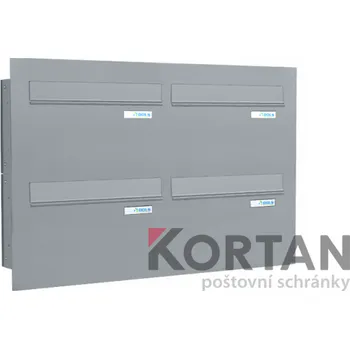 Poštovní schránka Poštovní schránka typu A (370x220x100) - pro zazdění s čelní deskou - lakovaná RAL 9016 - dopravní bílá